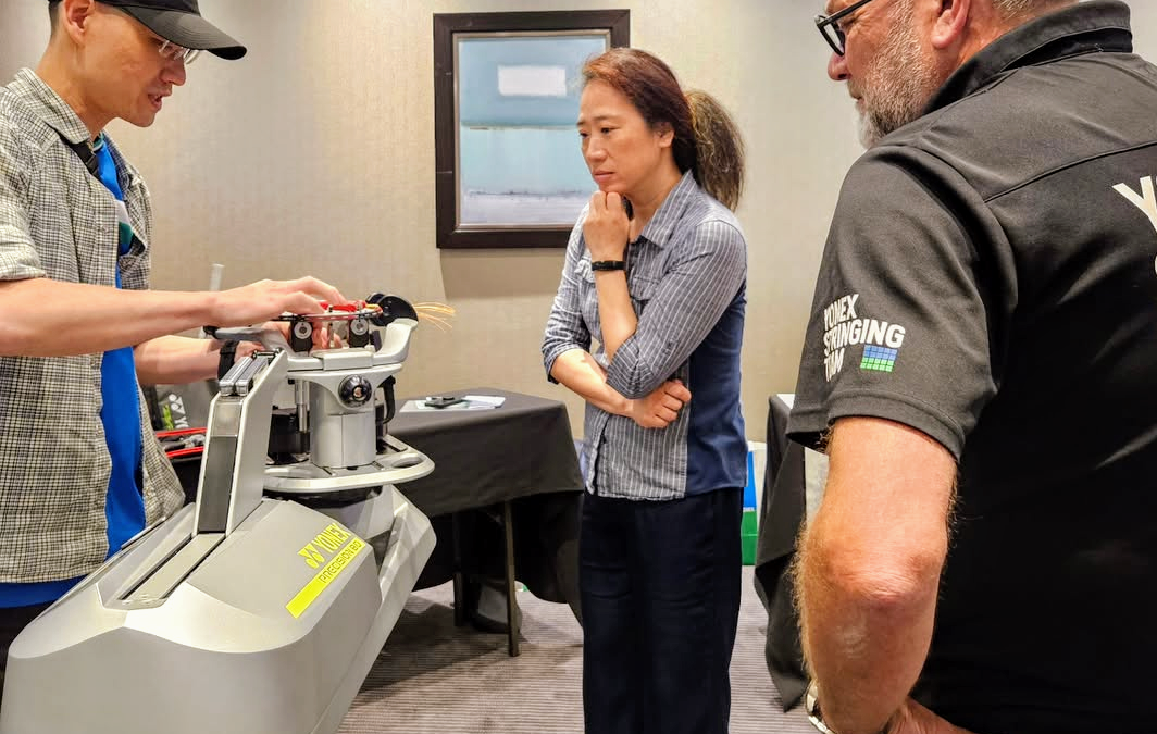 Cecilia Represents Our Club at Yonex’s Invite-Only Stringing Workshop